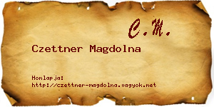Czettner Magdolna névjegykártya