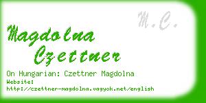 magdolna czettner business card